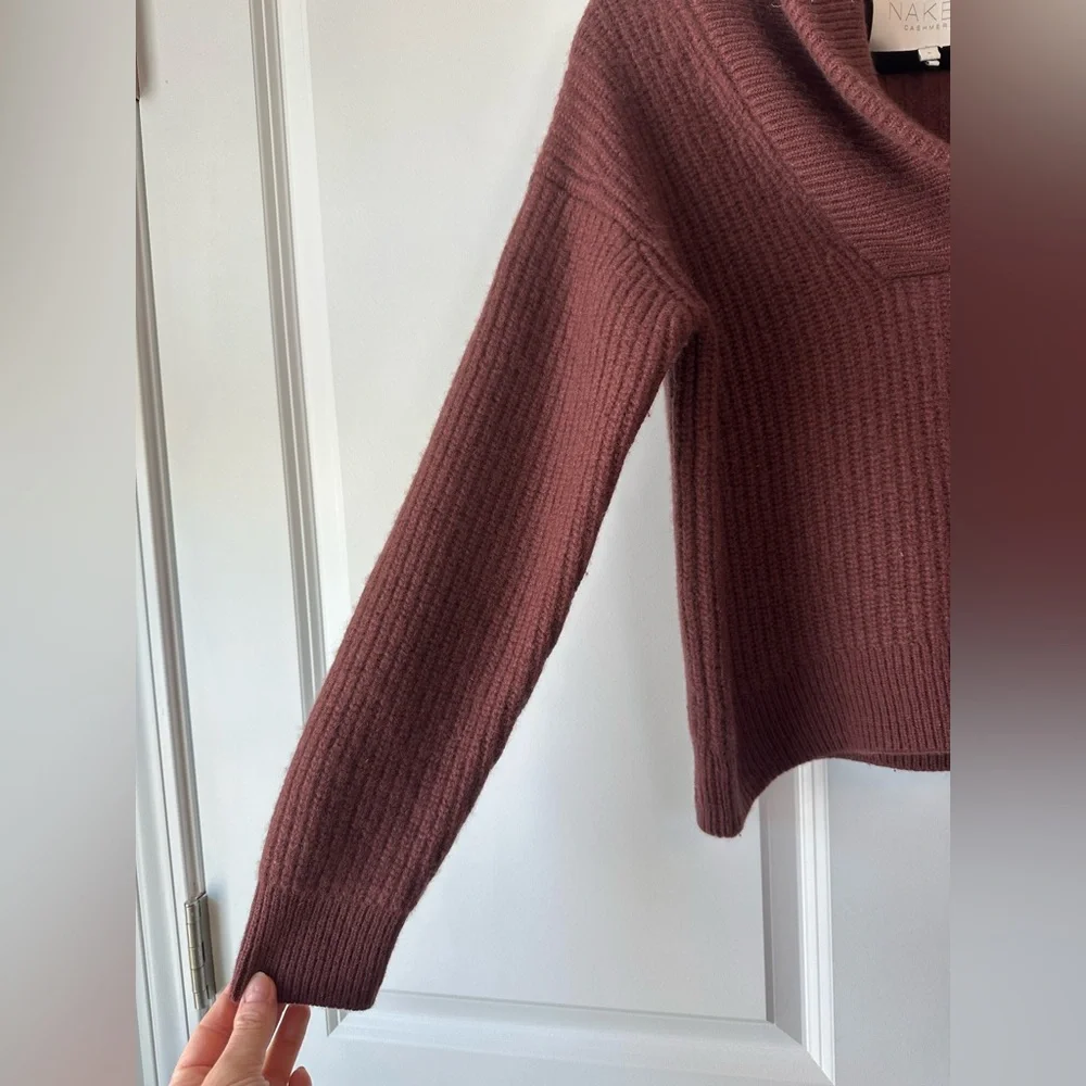 NakedCashmere Marcy Shawl Cashmere Sweater Currant (Size S)